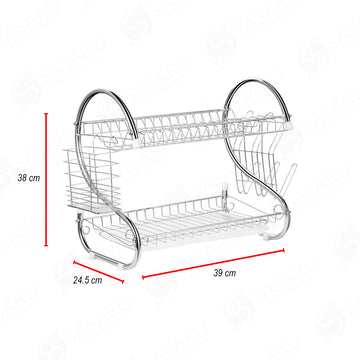 Escurridor/ Organizador de Platos 2 Niveles