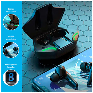 Smartwatch i8 Pro Max + Audífonos Gamer G11 Negros