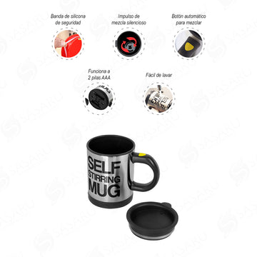 Taza Batidora Autoagitable a Pilas 400 ml