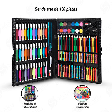 Set de Arte para Niños con 130 Piezas Multicolor