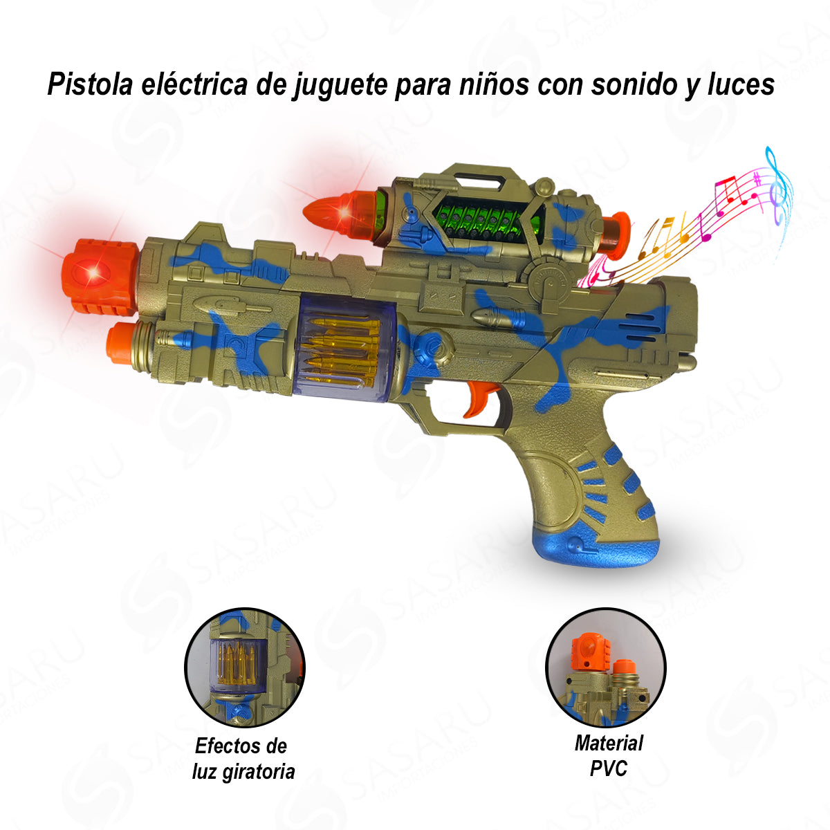 Pistola de Juguete con Luces AK-987