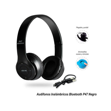 Audífonos Inalámbricos P47 con Bluetooth 5.0