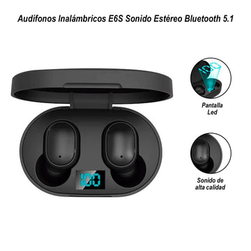 Audífonos Inalámbricos E6S con Bluetooth 5.1