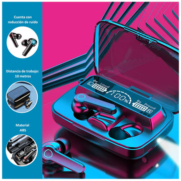Audífonos Inalámbricos M19 LED con Bluetooth 5.0