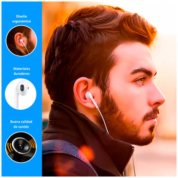 Audífonos In-Ear de 35mm con Aislamiento De Sonido