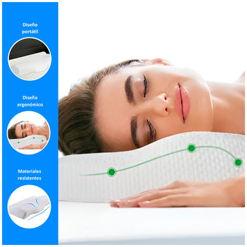 Almohada Cervical Anatómica Ortopédica con Gel y Espuma
