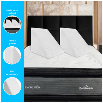 Almohada respaldo ergonómico triangular