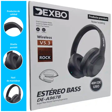 Audífono Bluetooth Dexbo | Negro