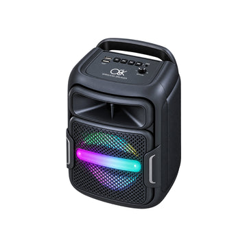 Parlante Portátil Bluetooth 4 pulg con Luces LED y Función TWS