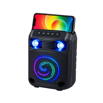 Parlante Portátil Inalámbrico 5 pulg con Micrófono Radio FM USB MicroSD y TWS