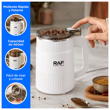Molinillo Eléctrico Multifuncional para Café Granos y Especias 500ml 300W