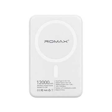 Power Bank Magnético Inalámbrico 12000 mAh con Carga Rápida 22.5W