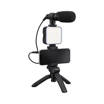 Kit Profesional de Grabación para Smartphone con Luz RGB y Micrófono