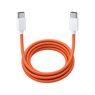 Cable USB-C a USB-C Trenzado 60W de 1m