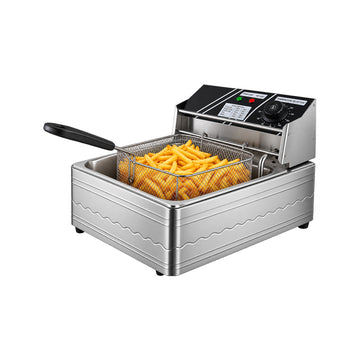 Freidora Eléctrica Profesional de Aceite 6L 2500W con Termostato Regulable