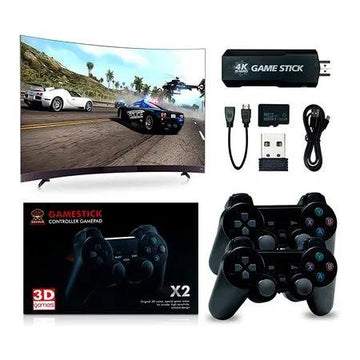 Consola Retro Game Stick X2 Plus 4K HD PS1 PSP SN64 30000