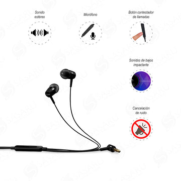 Audífonos In-Ear Sony con Micrófono