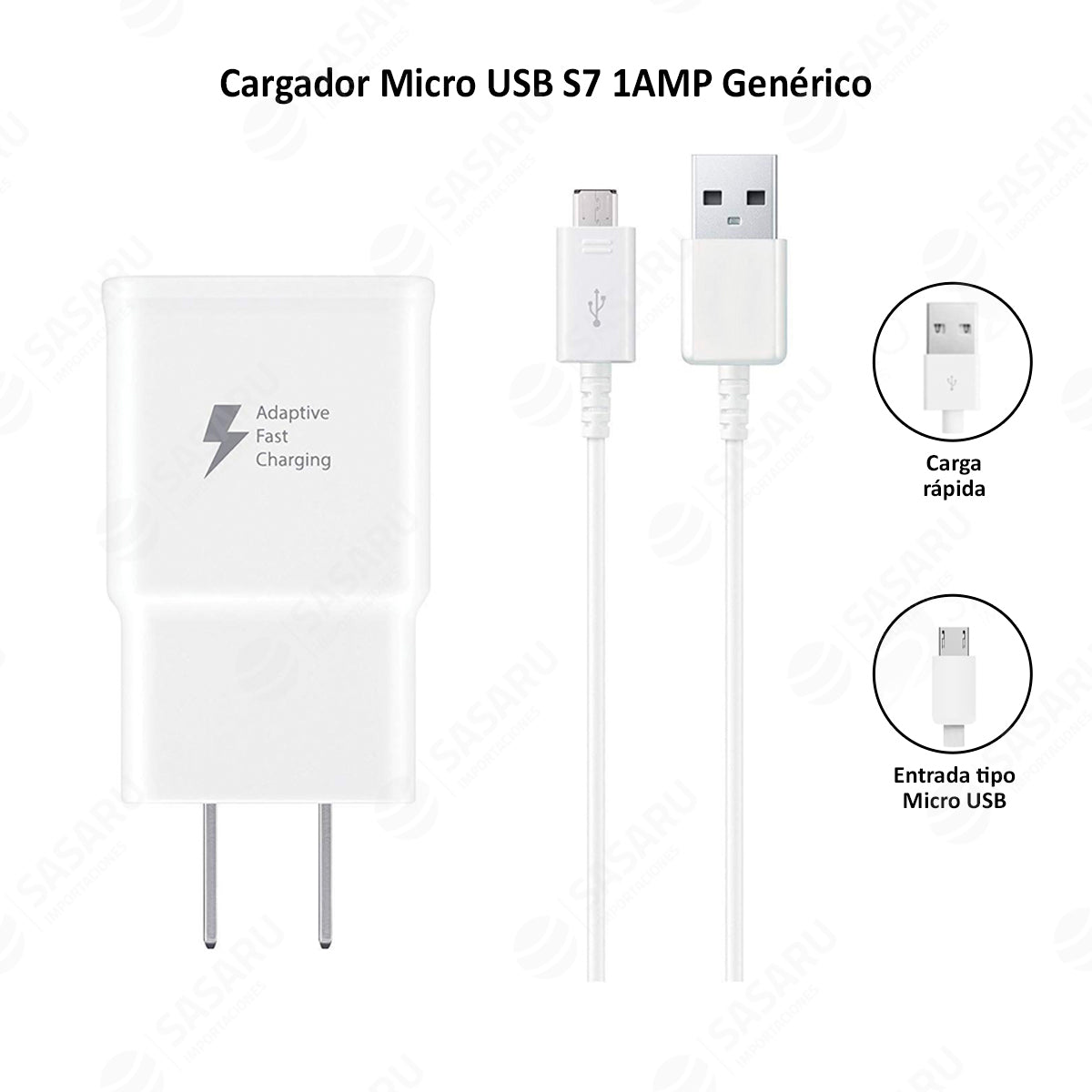 Cargador Micro USB S7 1Amp Genérico