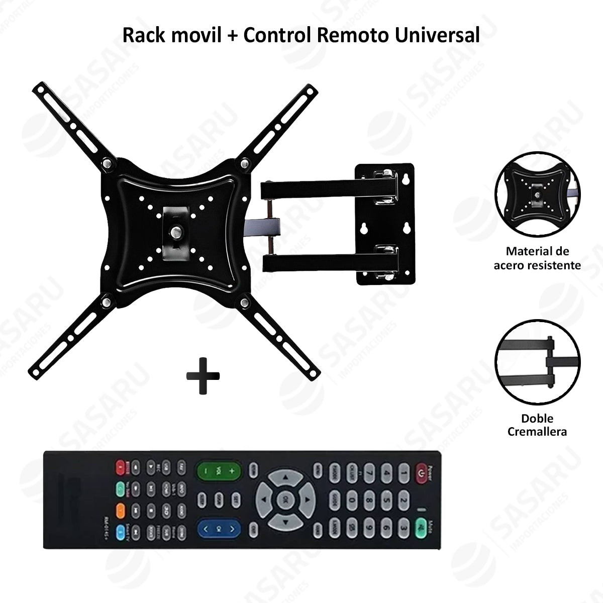 Rack para Tv 35-55" + Control Remoto Universal