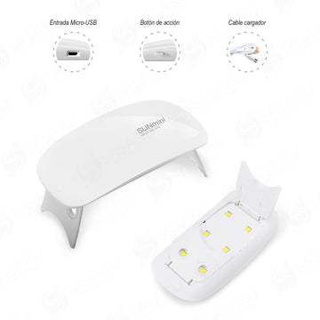 Mini Secador de Uñas Portátil LED