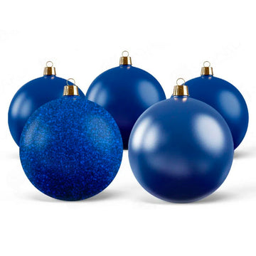 Set de 12 Bolas Navideñas Decorativas Azules