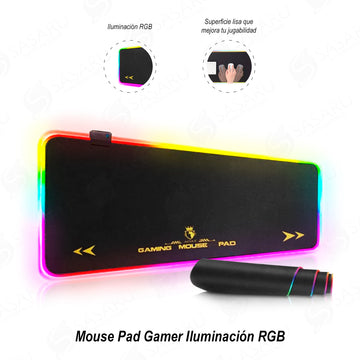 Mouse Pad Gamer Iluminación RGB