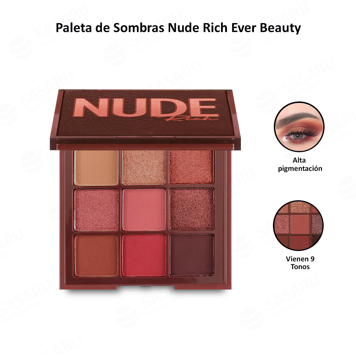 Paleta de Sombras Nude Ever Beauty