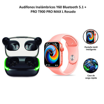 Audífonos Inalámbricos  Y60 + Smartwatch Pro T900 Pro Max L